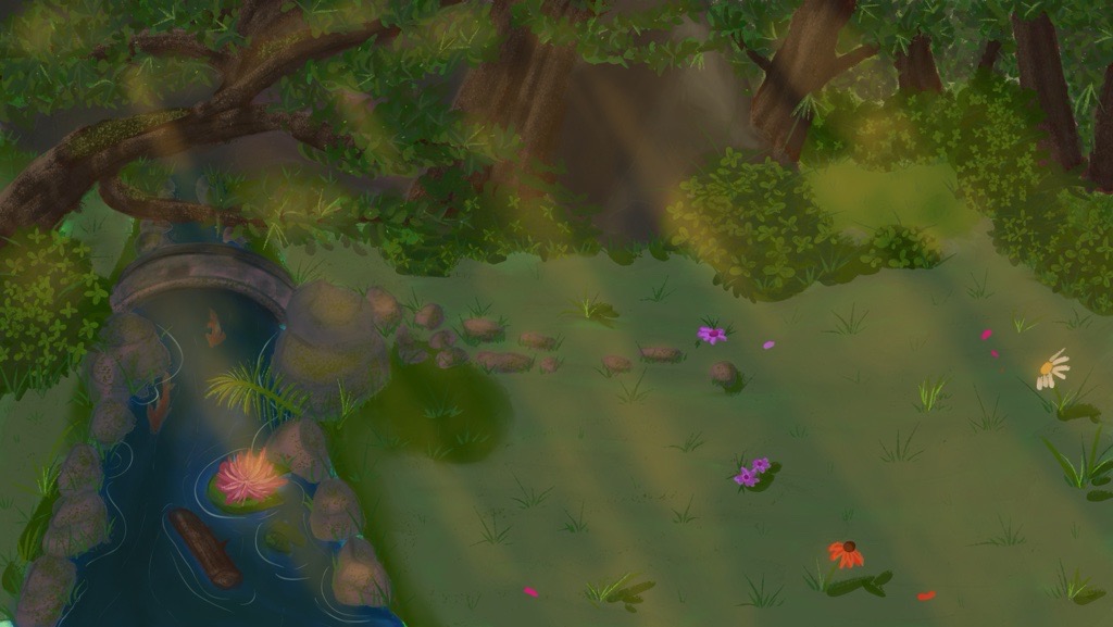 More lighting details of the background