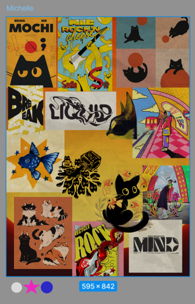 Moodboard for our branding