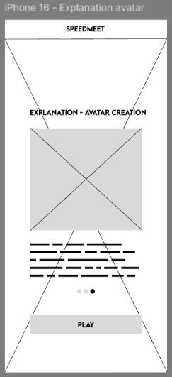 Button in the middle spread out