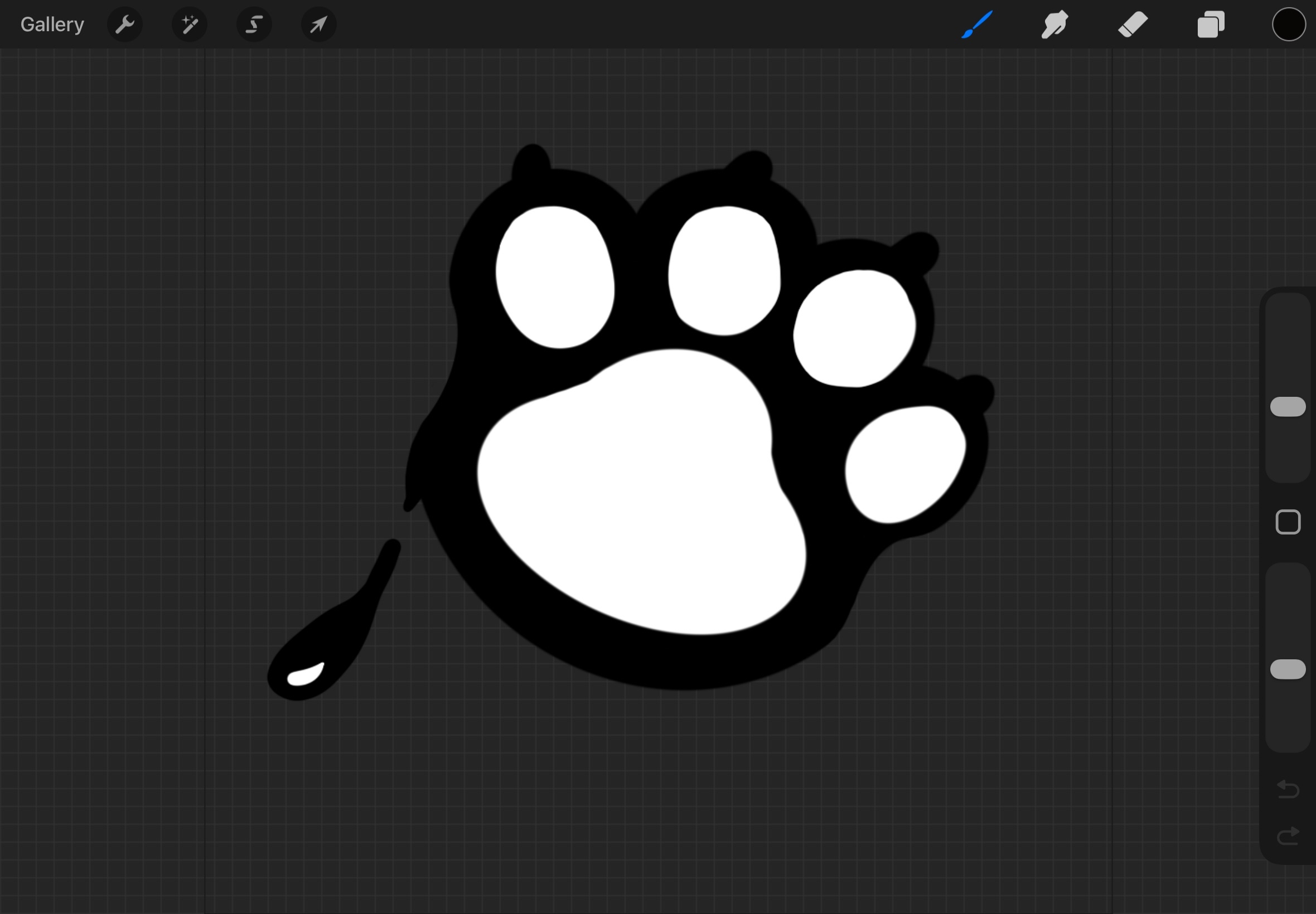 Cat paw illustration