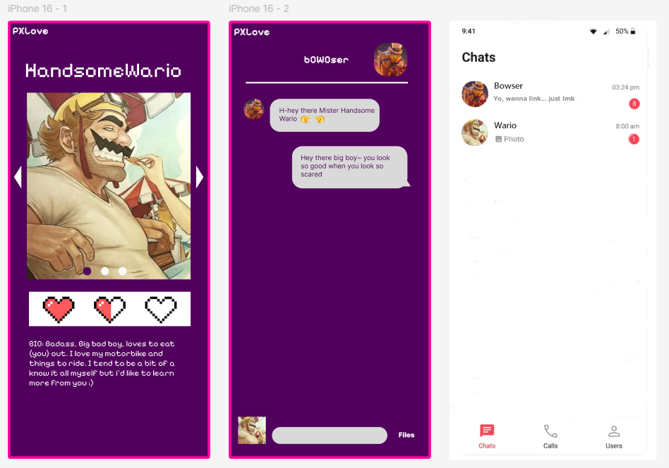 Dating app screenshot